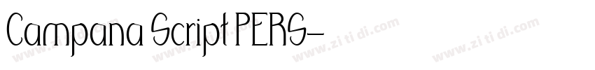 Campana Script PERS字体转换 Campana Script PERS字体转换